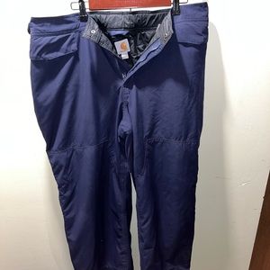 Mens Carharrt Burton Snowpants Navy Blue